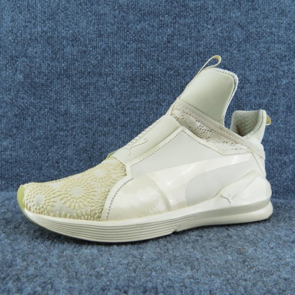 PUMA Women Sneaker Shoes Pink Fabric Slip On Size 8‎ Medium